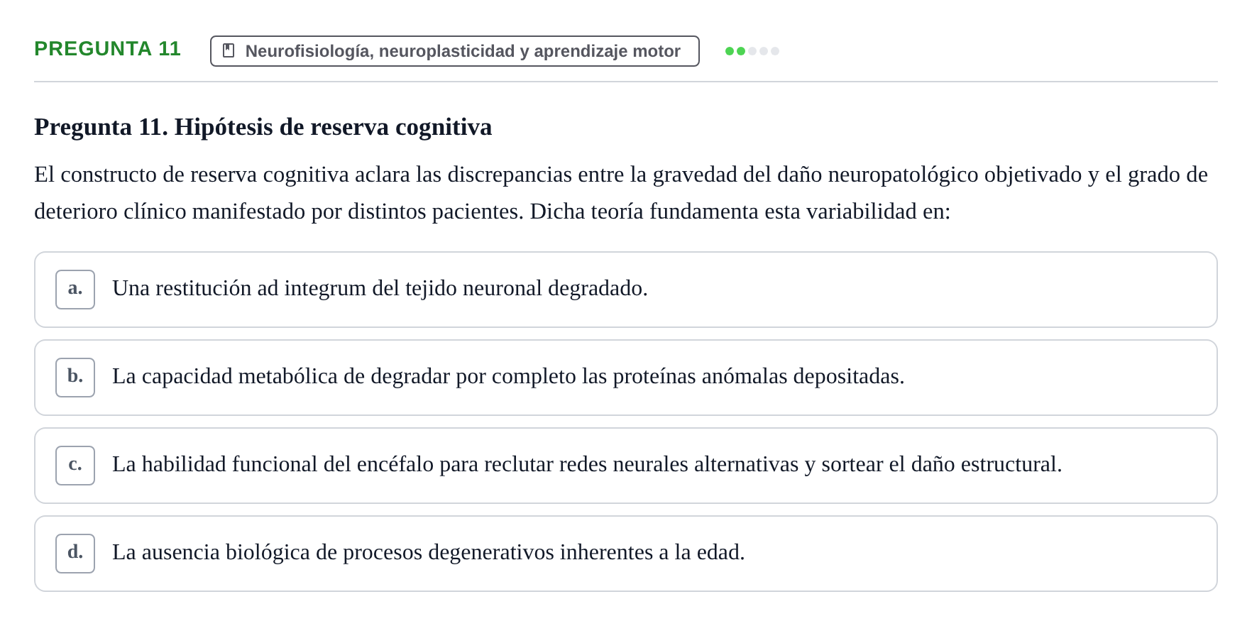 Enunciado: Pregunta 11