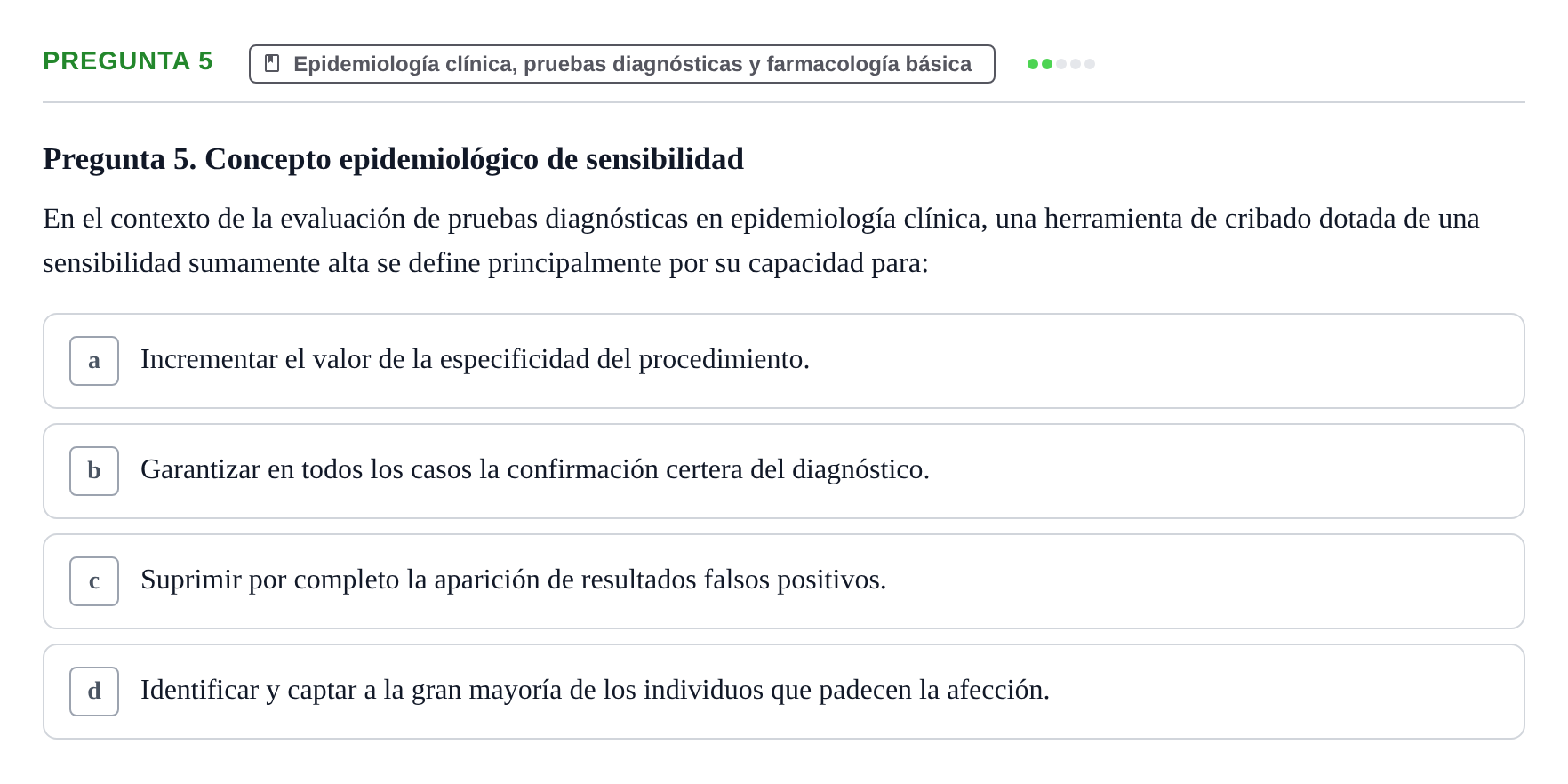 Enunciado: Pregunta 5