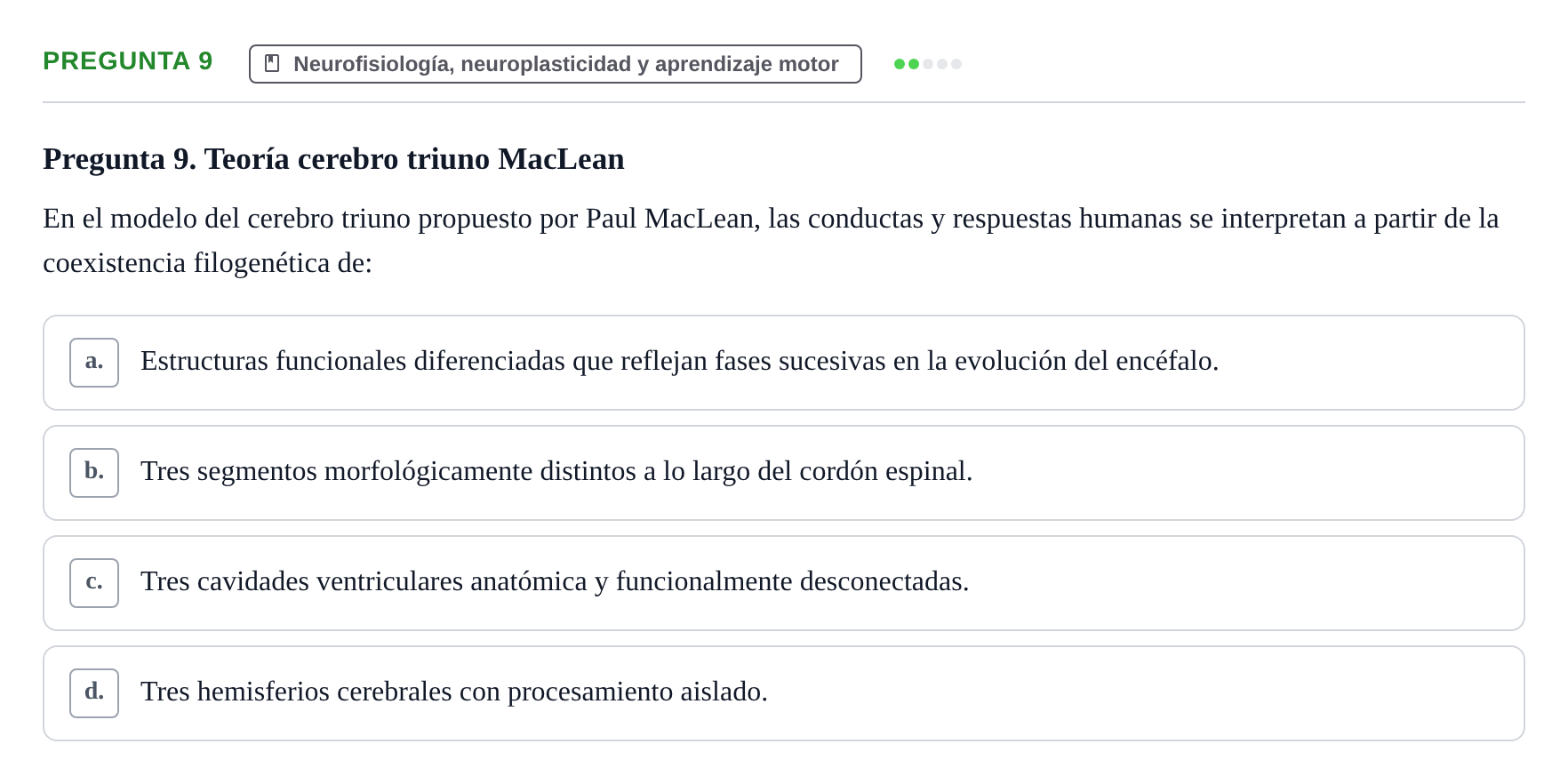 Enunciado: Pregunta 9