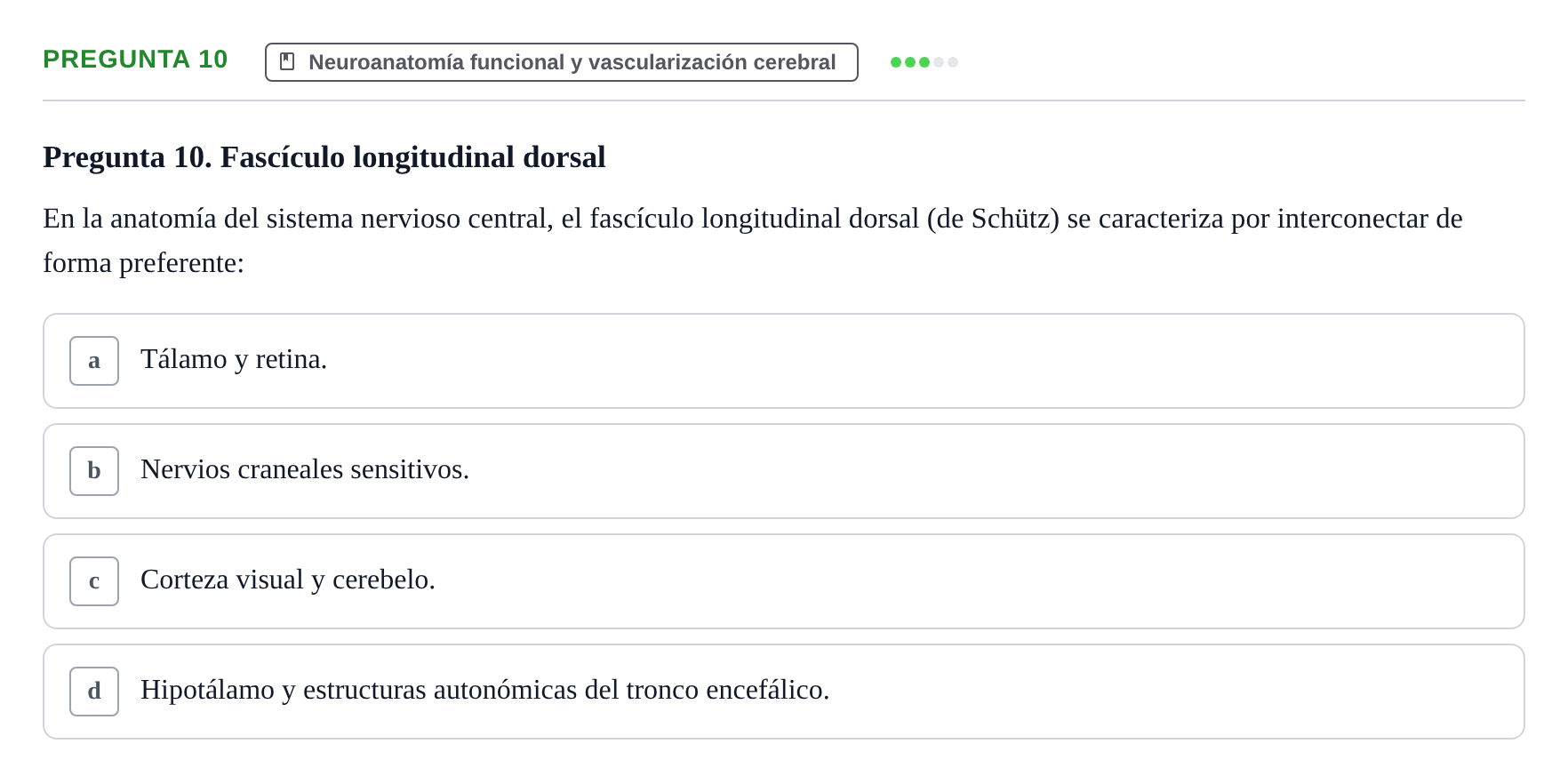 Enunciado: Pregunta 10