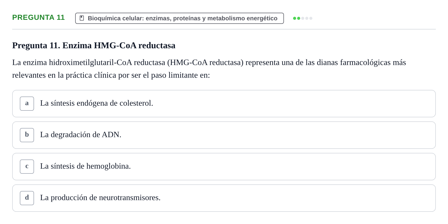 Enunciado: Pregunta 11