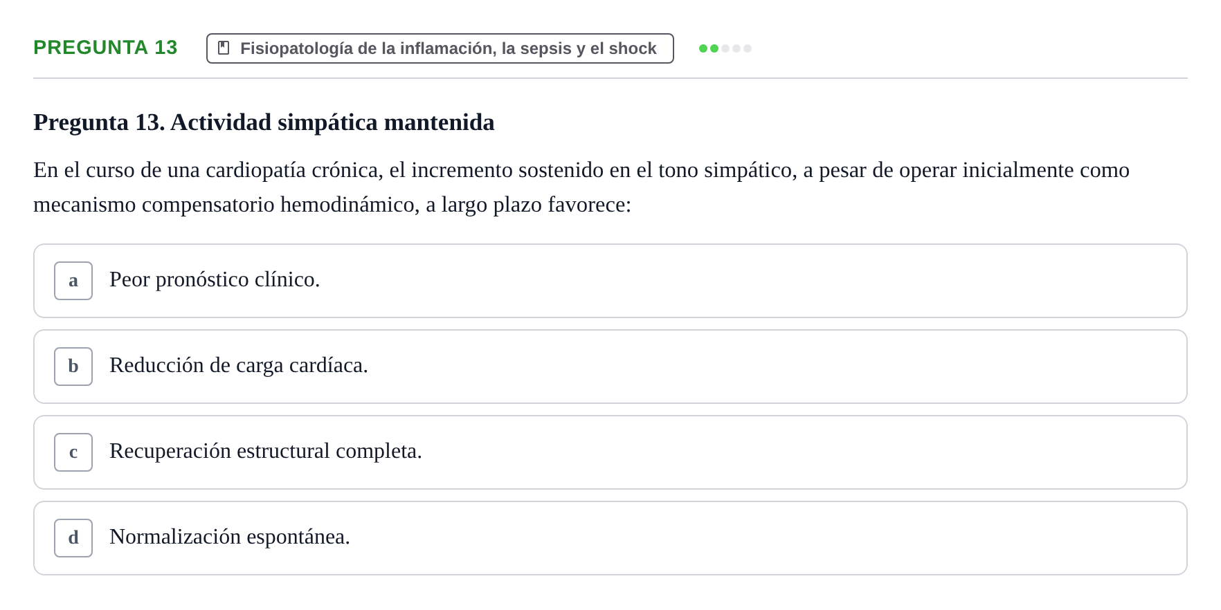 Enunciado: Pregunta 13