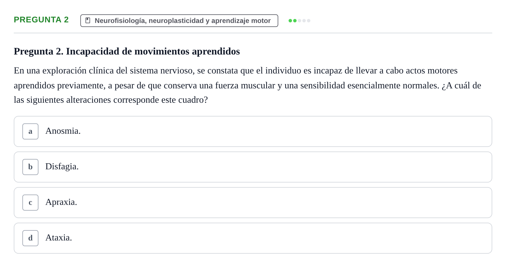 Enunciado: Pregunta 2