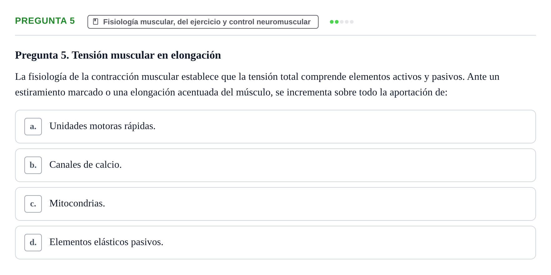 Enunciado: Pregunta 5
