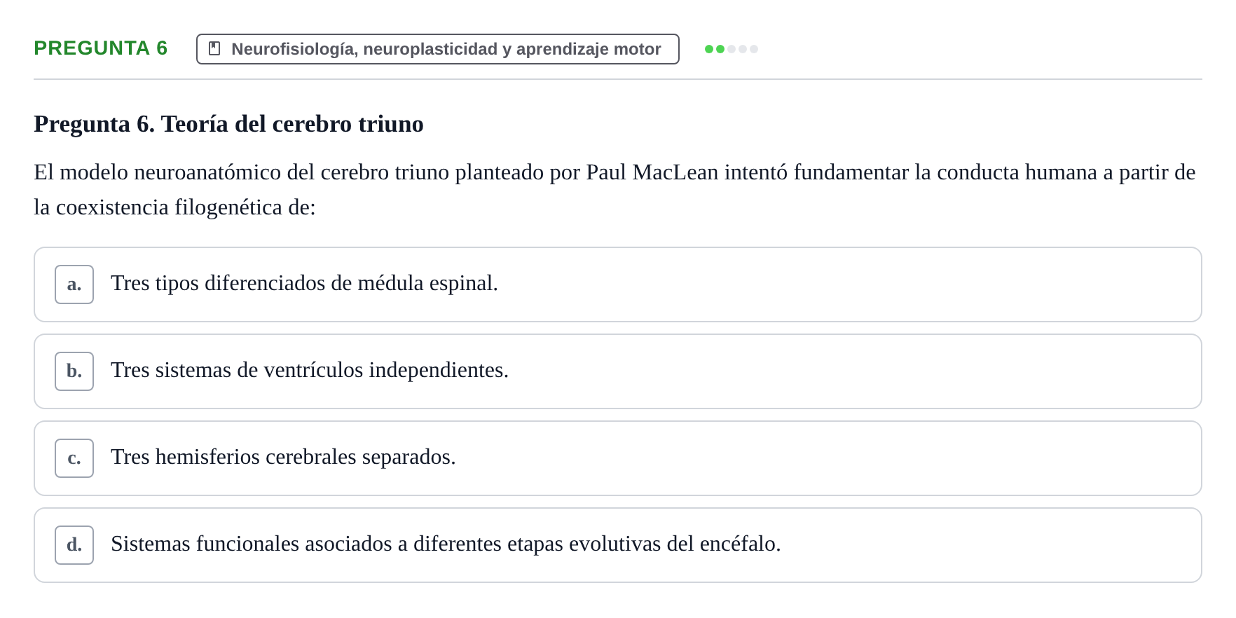 Enunciado: Pregunta 6