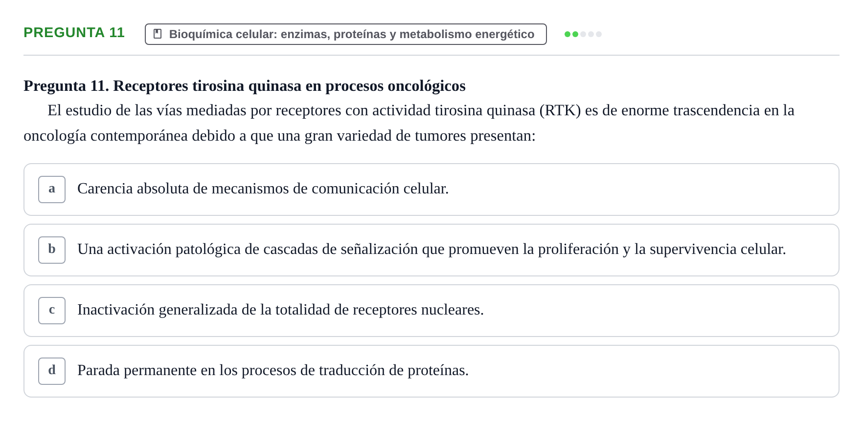Enunciado: Pregunta 11