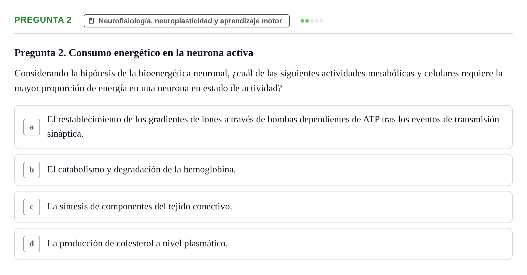 Enunciado: Pregunta 2