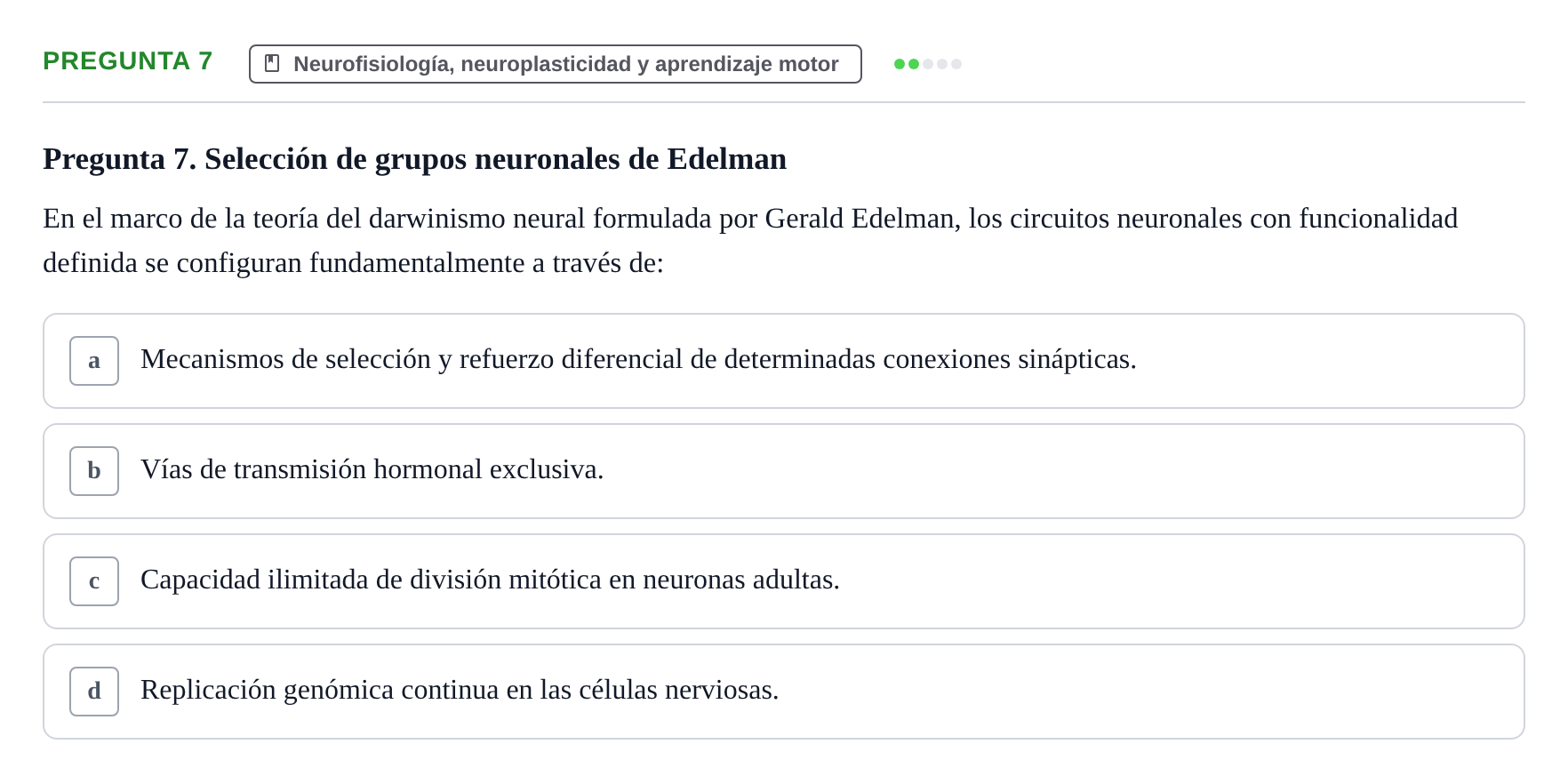 Enunciado: Pregunta 7