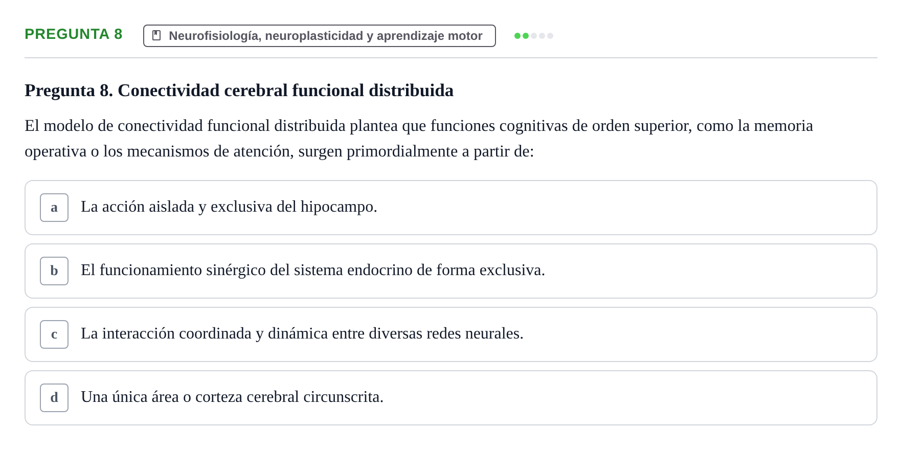 Enunciado: Pregunta 8