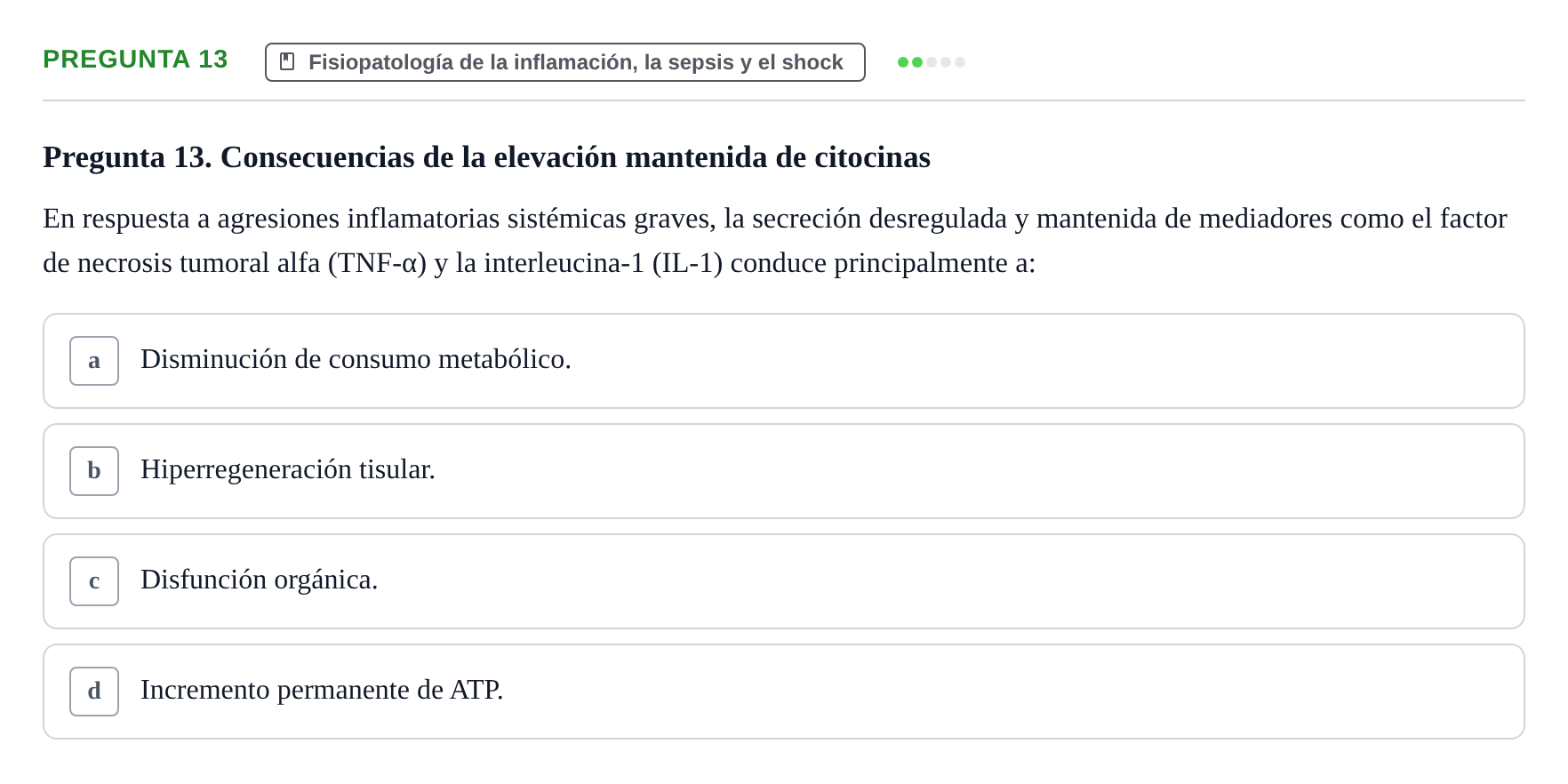 Enunciado: Pregunta 13