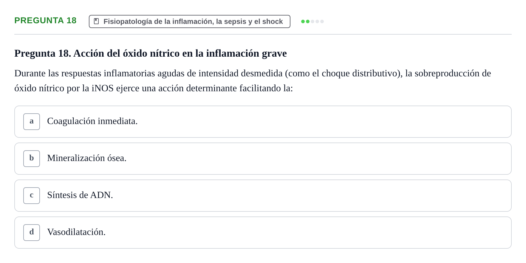Enunciado: Pregunta 18