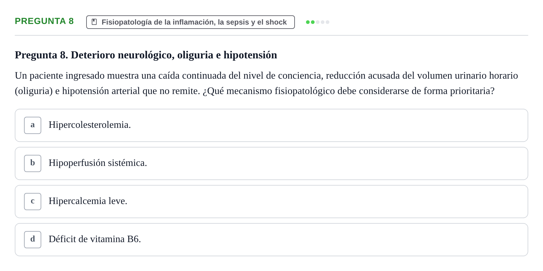 Enunciado: Pregunta 8