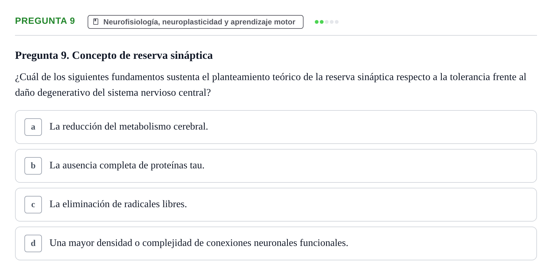 Enunciado: Pregunta 9