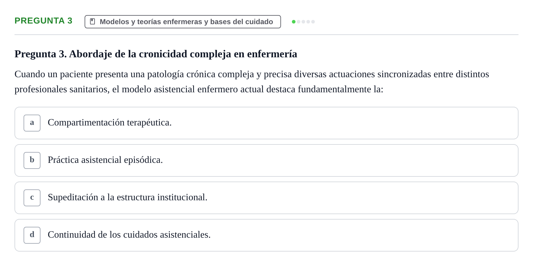 Enunciado: Pregunta 3