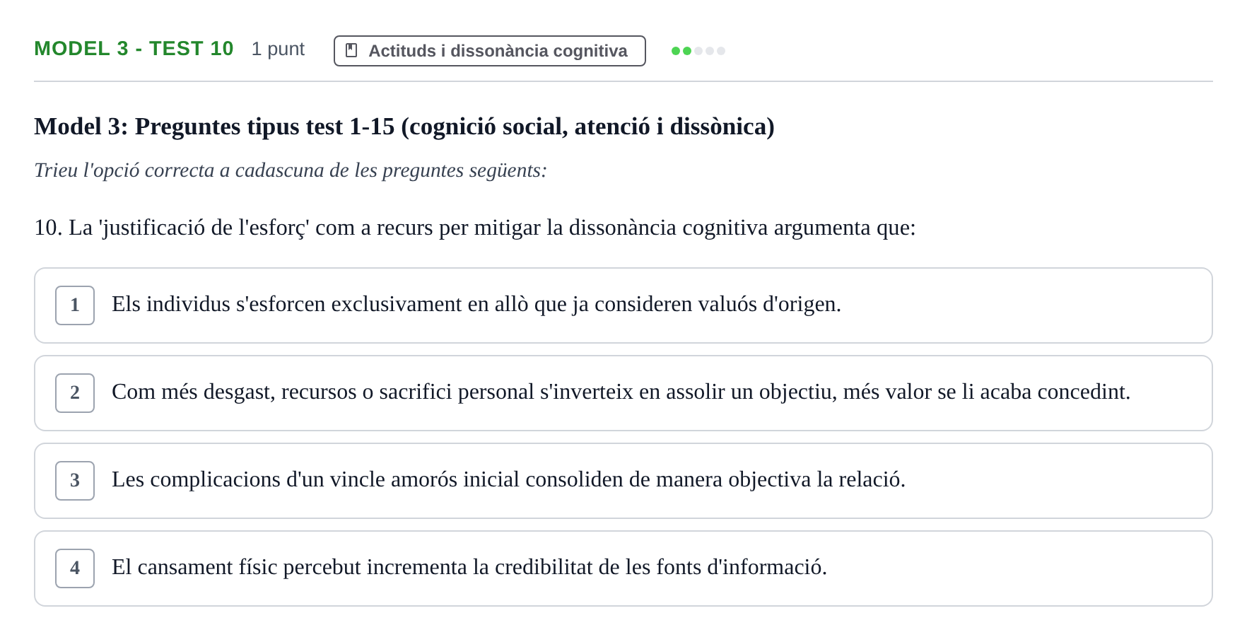 Enunciado: Ejercicio Model 3 - Test 10 · Psicología Social UB Exemples