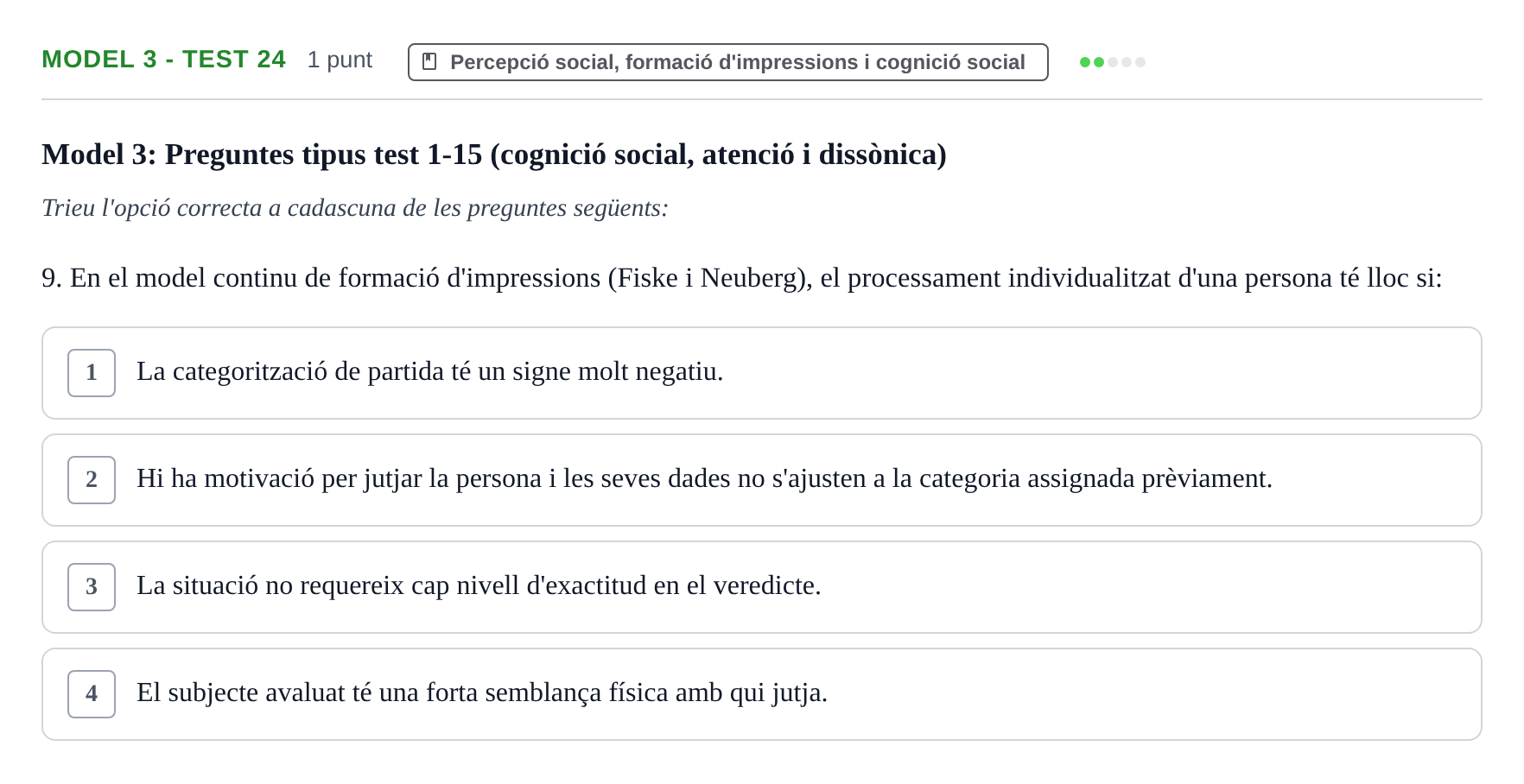 Enunciado: Ejercicio Model 3 - Test 24 · Psicología Social UB Exemples