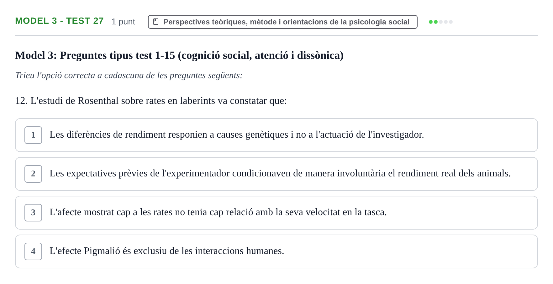 Enunciado: Ejercicio Model 3 - Test 27 · Psicología Social UB Exemples