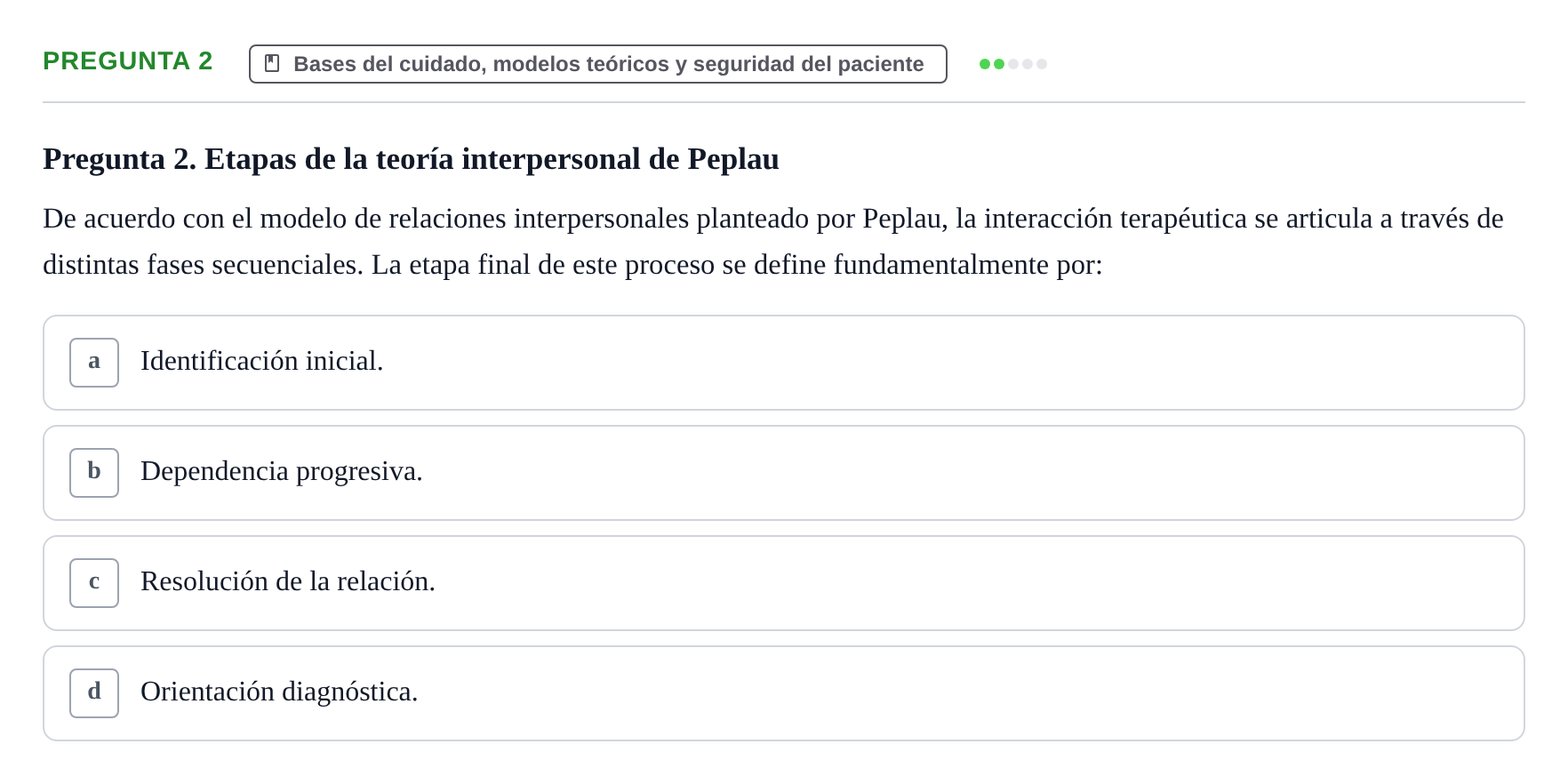 Enunciado: Pregunta 2