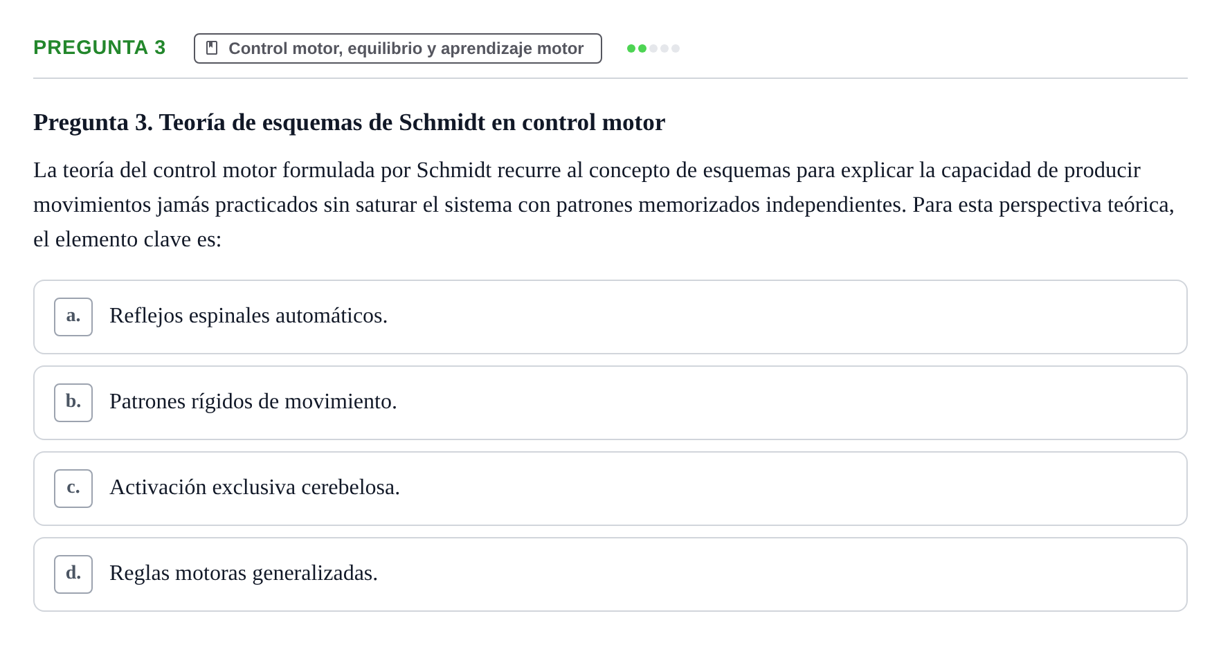 Enunciado: Pregunta 3
