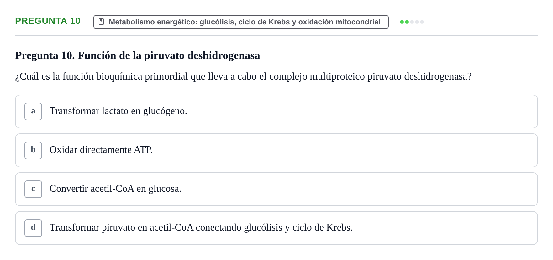 Enunciado: Pregunta 10