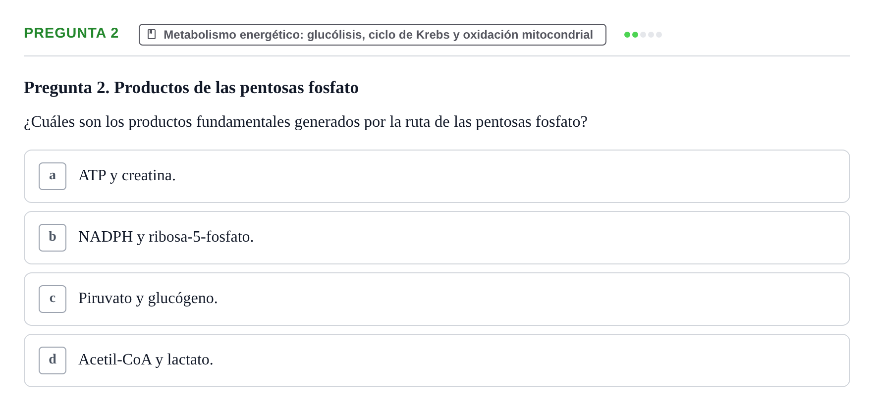 Enunciado: Pregunta 2