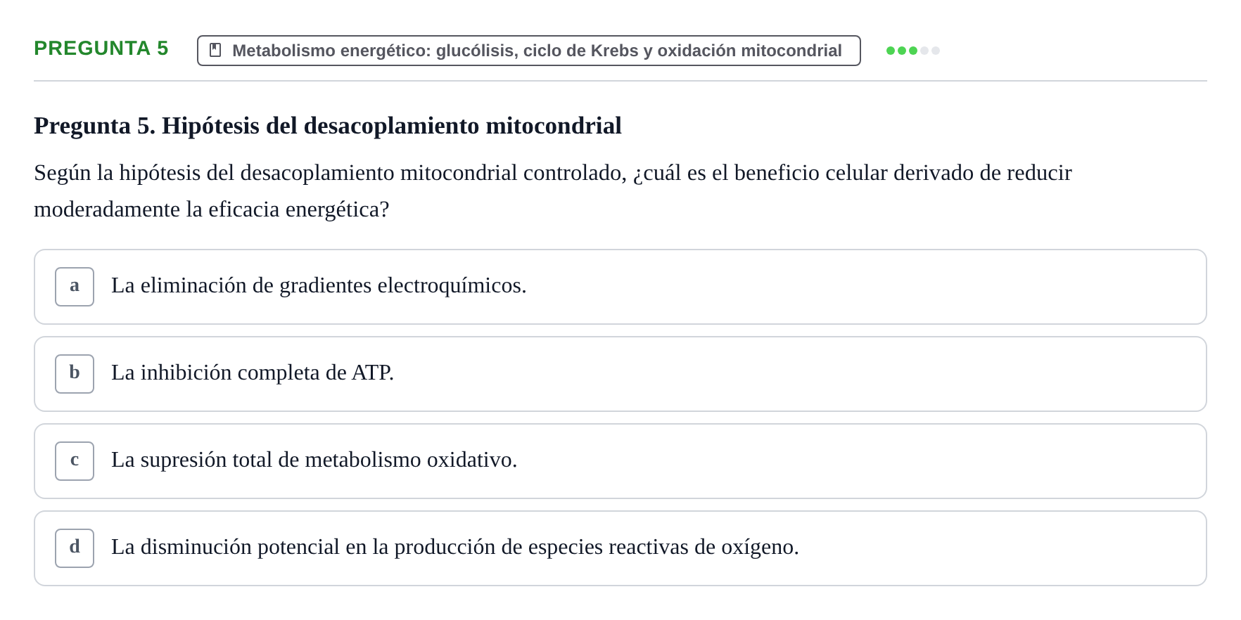 Enunciado: Pregunta 5