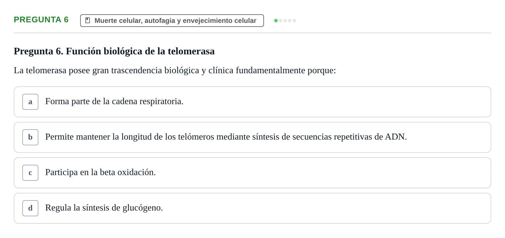 Enunciado: Pregunta 6