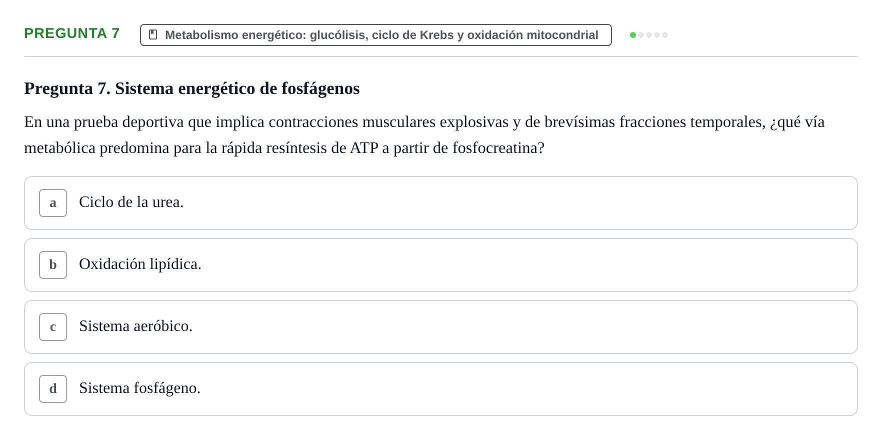 Enunciado: Pregunta 7
