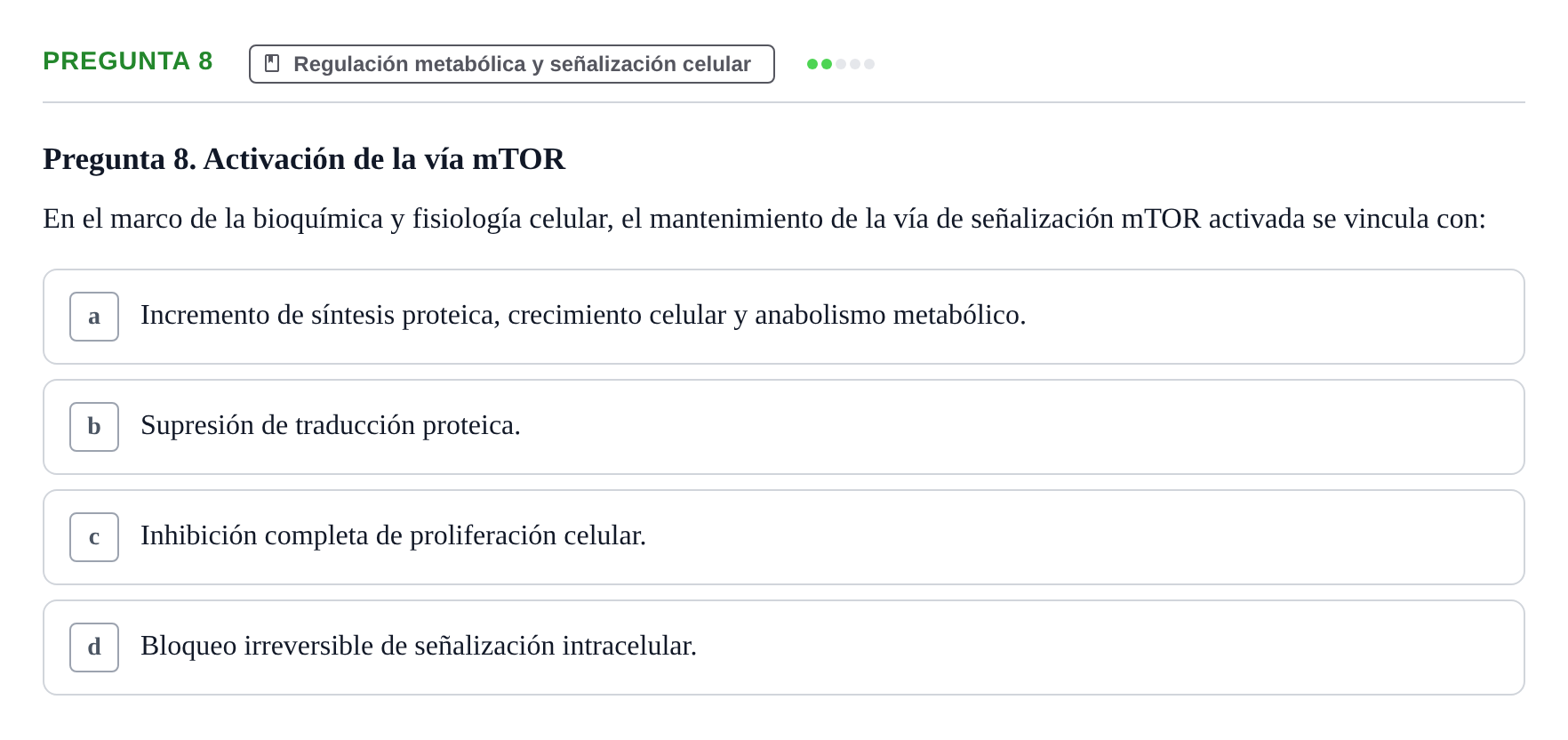 Enunciado: Pregunta 8