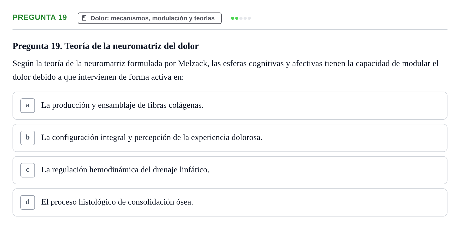 Enunciado: Pregunta 19