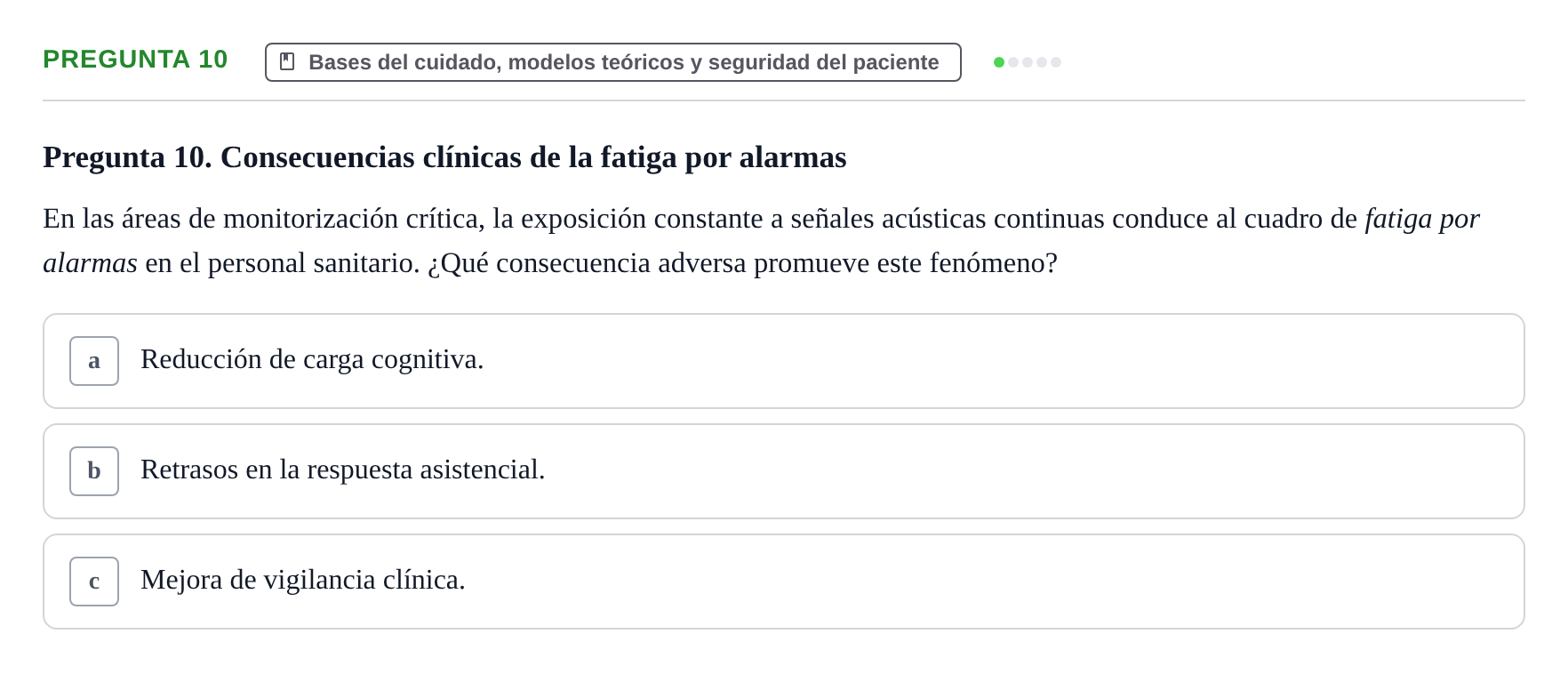 Enunciado: Pregunta 10