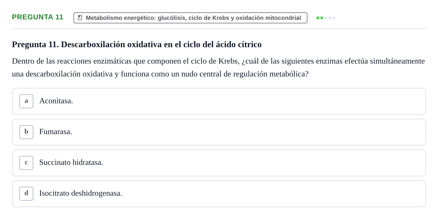 Enunciado: Pregunta 11