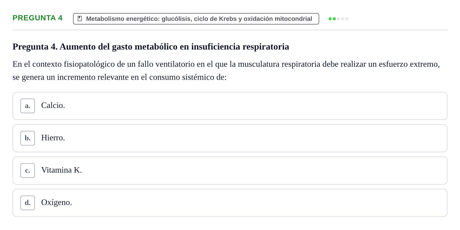 Enunciado: Pregunta 4