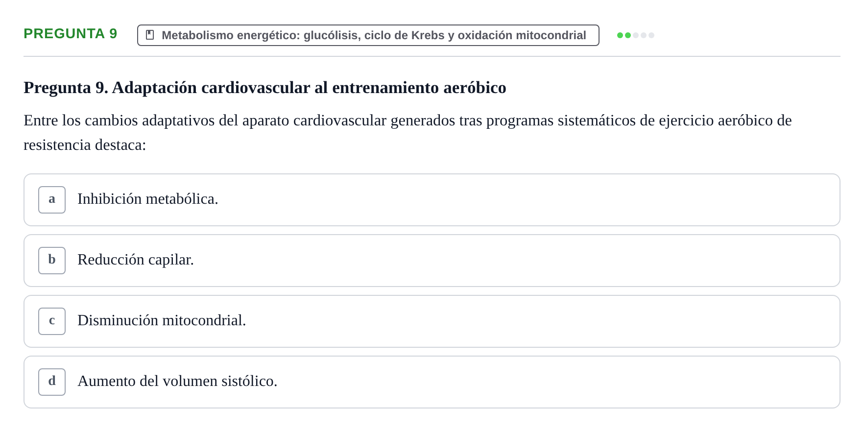 Enunciado: Pregunta 9
