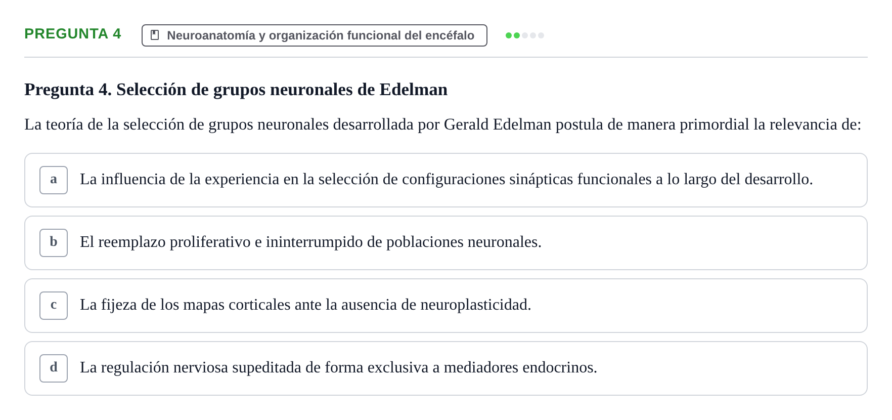 Enunciado: Pregunta 4