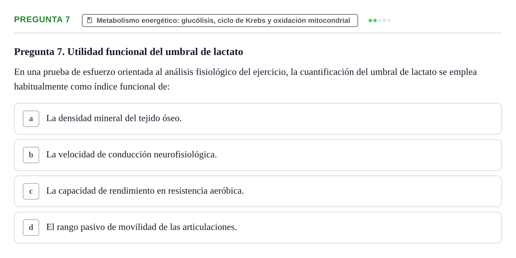 Enunciado: Pregunta 7