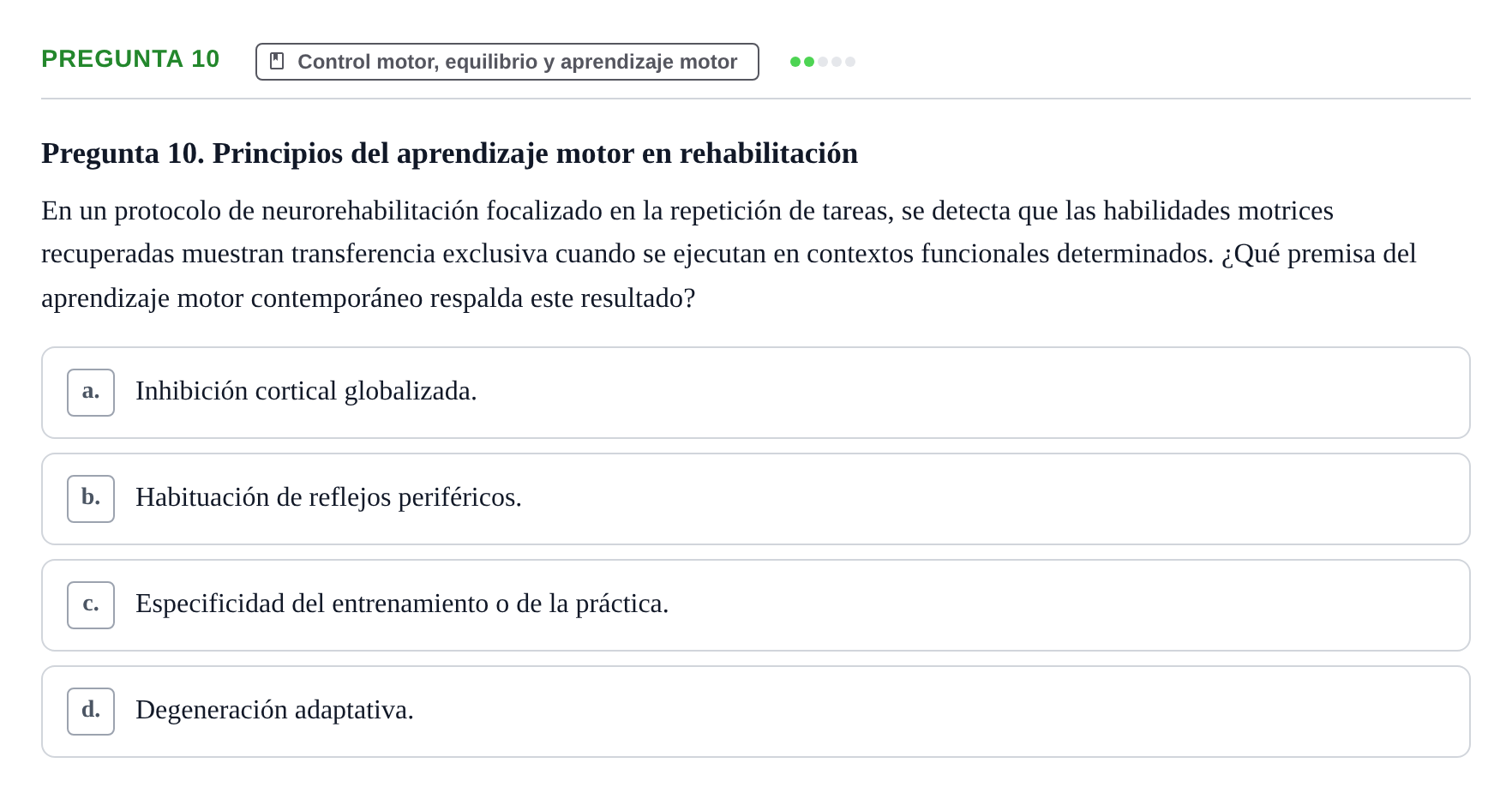 Enunciado: Pregunta 10