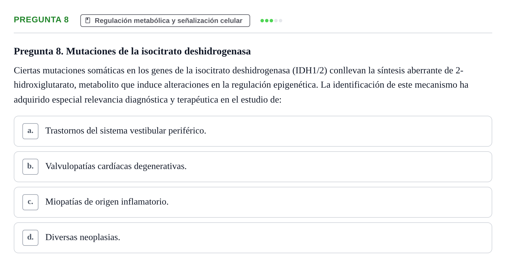 Enunciado: Pregunta 8