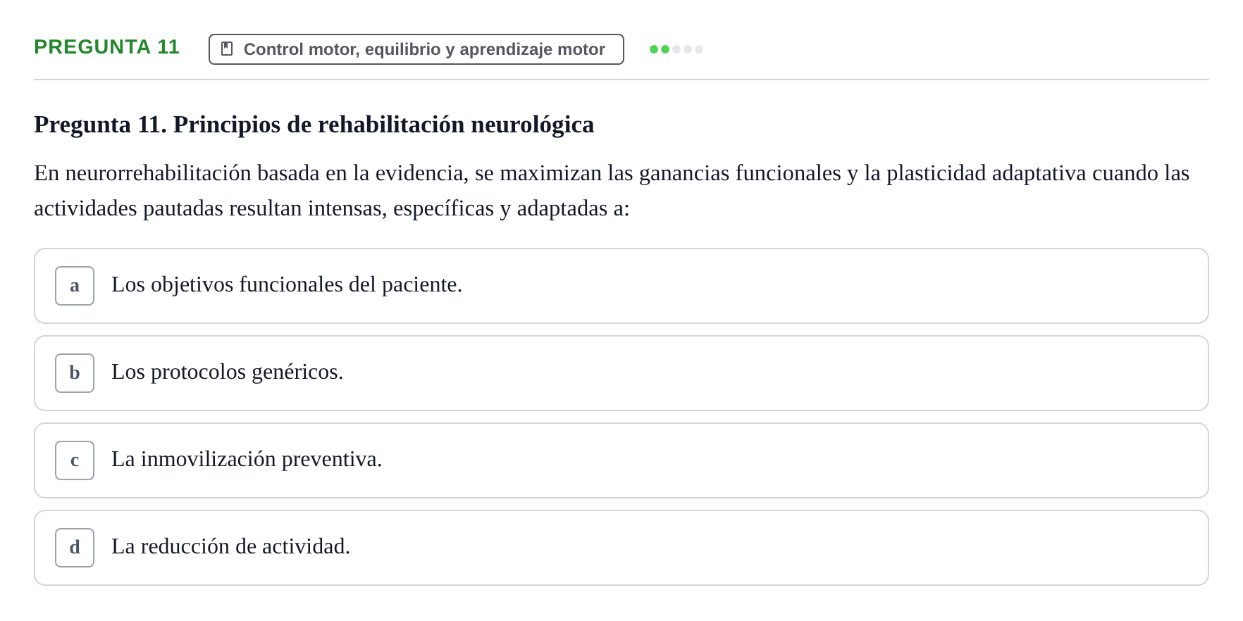 Enunciado: Pregunta 11