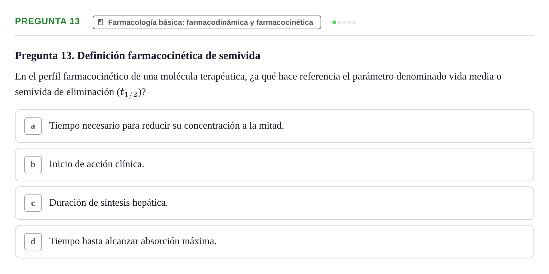 Enunciado: Pregunta 13