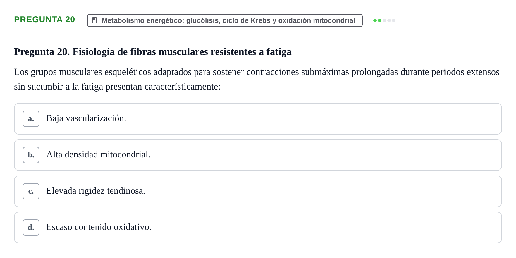 Enunciado: Pregunta 20