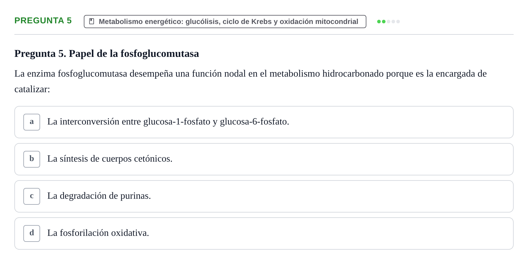 Enunciado: Pregunta 5