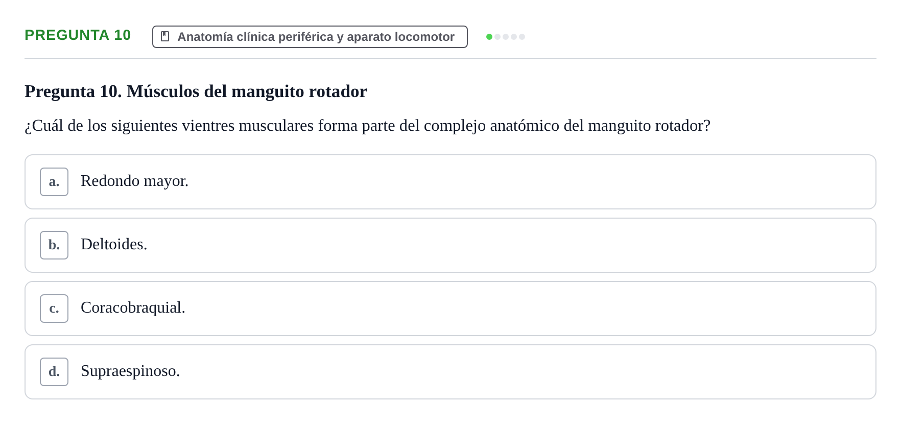 Enunciado: Pregunta 10