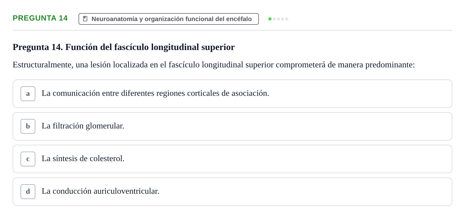 Enunciado: Pregunta 14