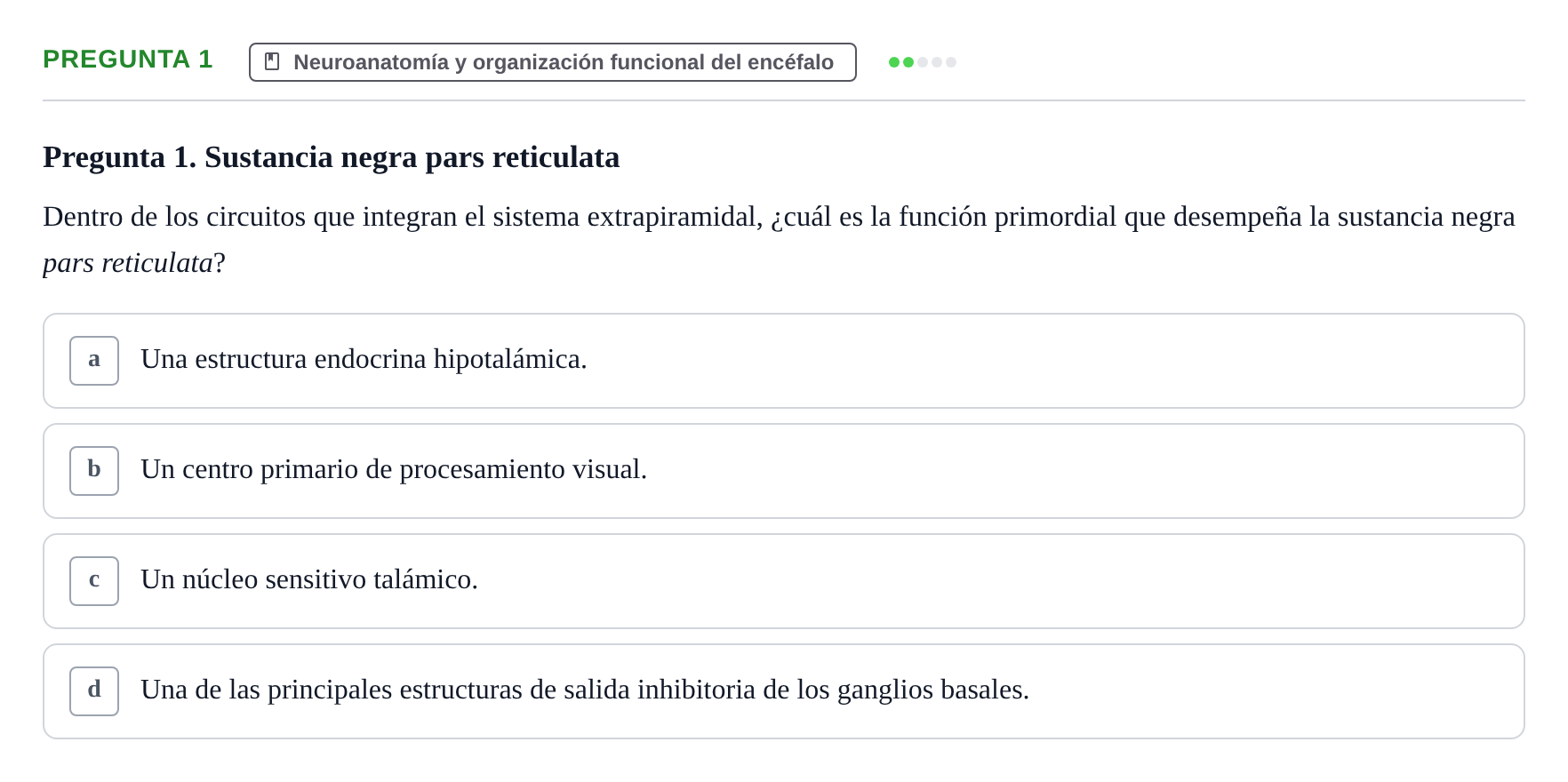 Enunciado: Pregunta 1