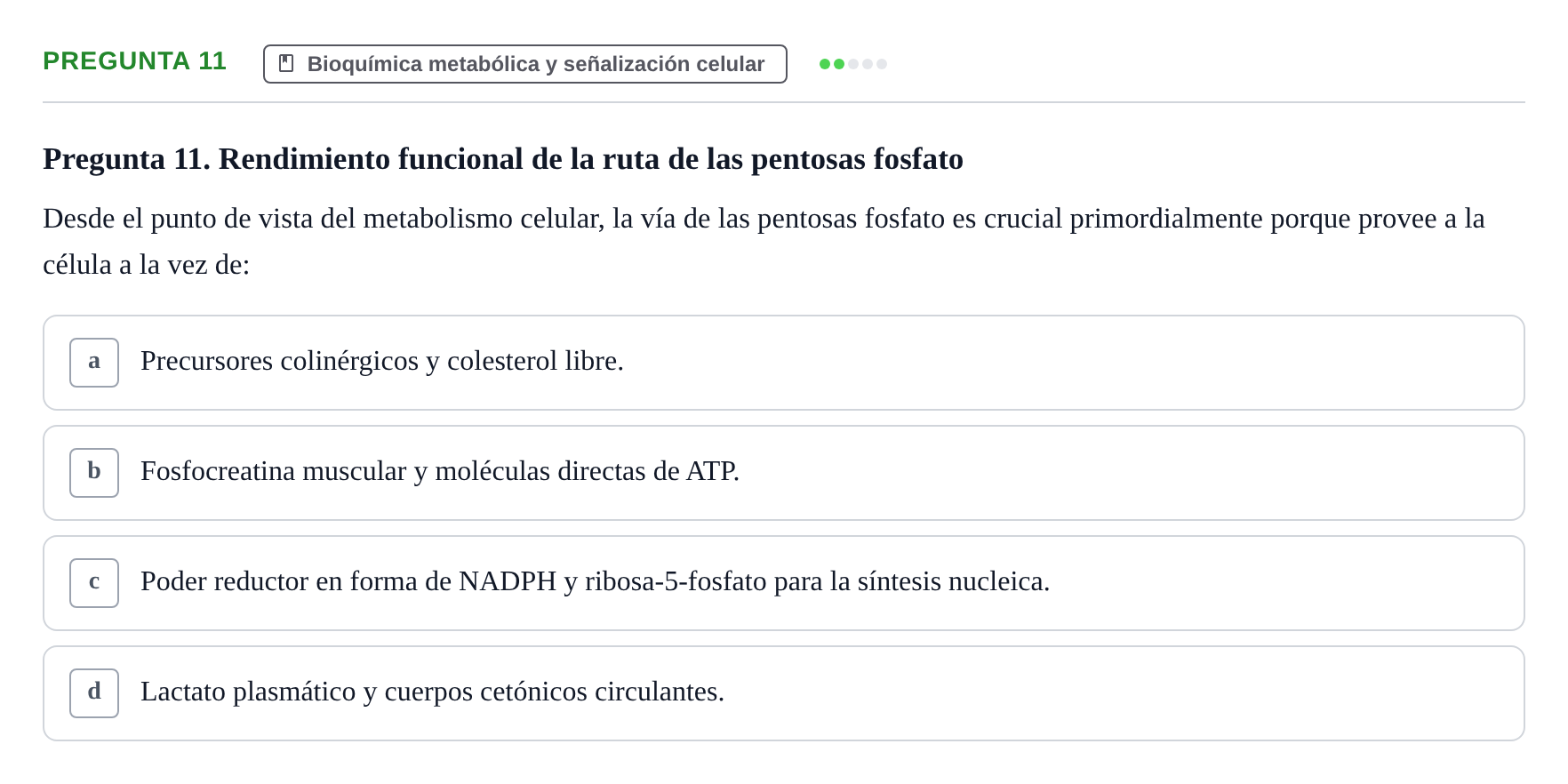 Enunciado: Pregunta 11