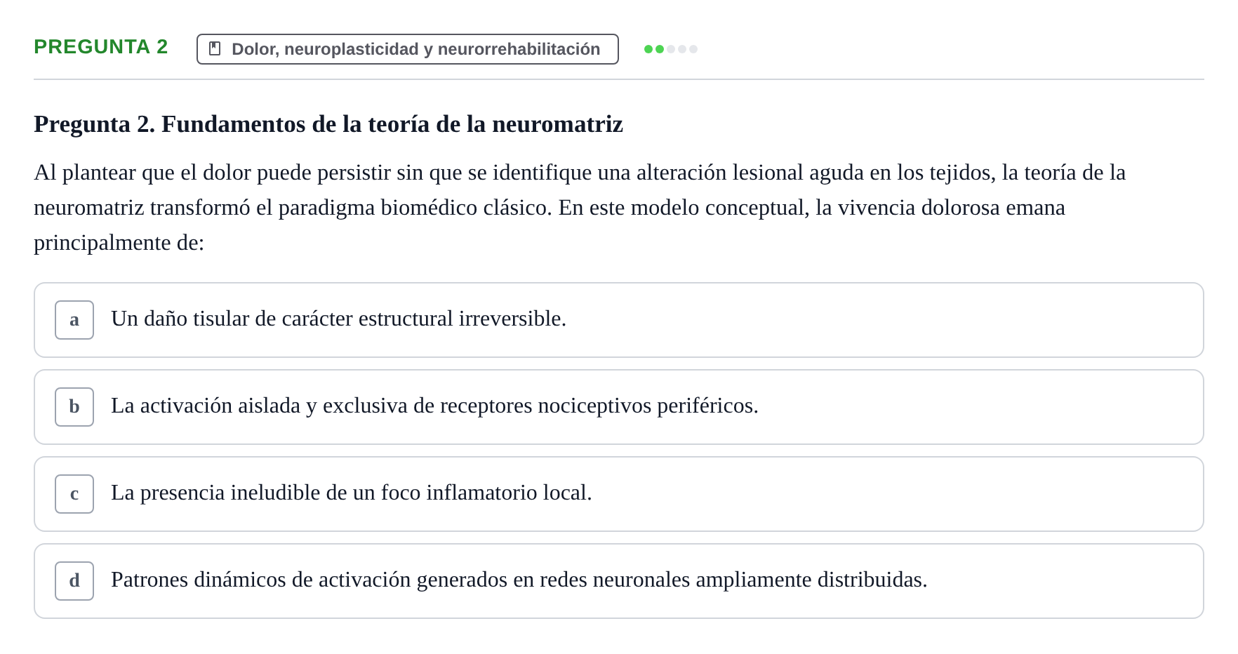 Enunciado: Pregunta 2