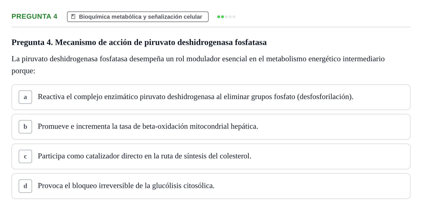Enunciado: Pregunta 4