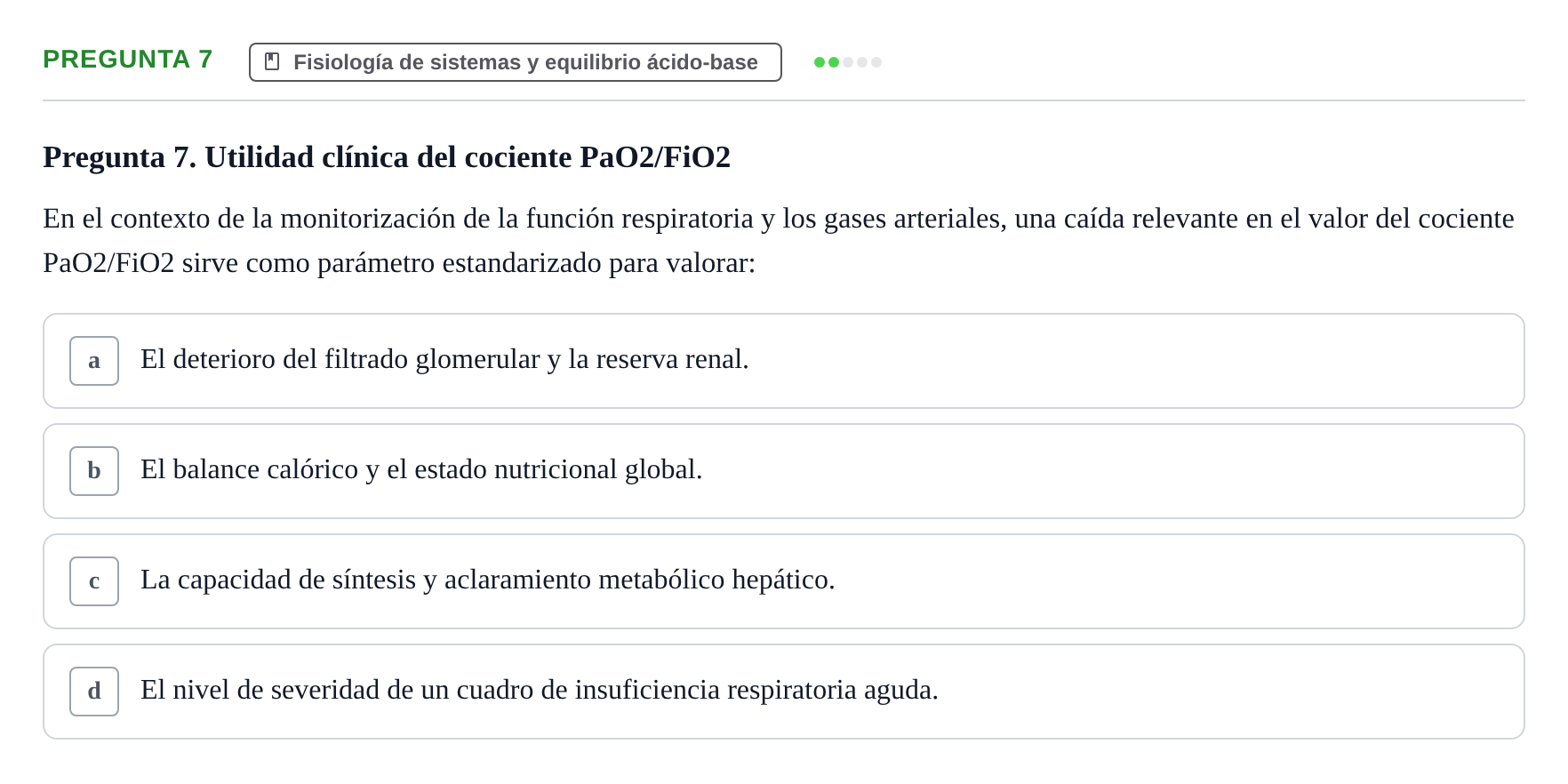 Enunciado: Pregunta 7