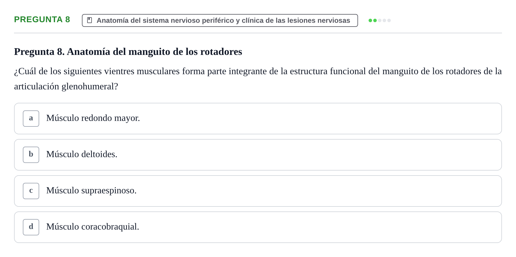 Enunciado: Pregunta 8